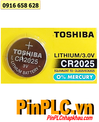 Pin Toshiba CR2025, Pin 3v lithium Toshiba CR2025 chính hãng 